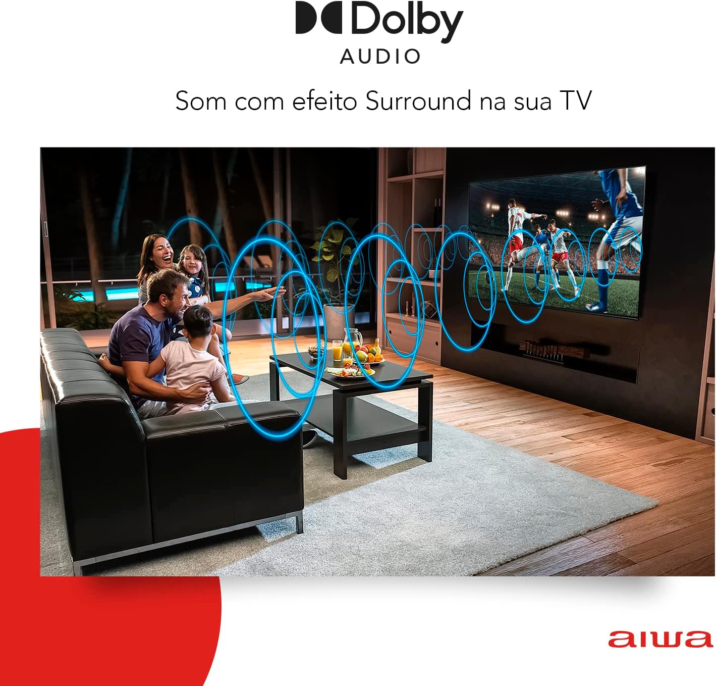 Smart TV AIWA 43” Android Full HD Borda Ultrafina HDR10 Dolby Áudio