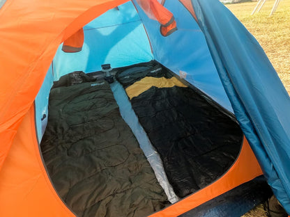 Saco de Dormir Solteiro NTK Viper Preto e Laranja