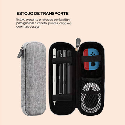 Caneta Pencil PRO WB Para iPad Branca com Palm Rejection e Sensor de ângulo com Estojo Cinza
