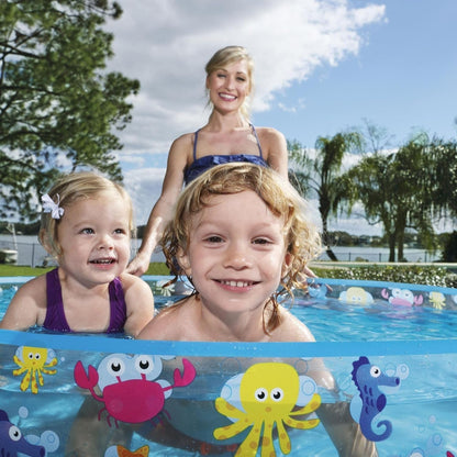 Piscina Infantil Bestway Aquatic 277L Semirígida 1,2mx25cm Multicolor Sparking Sea
