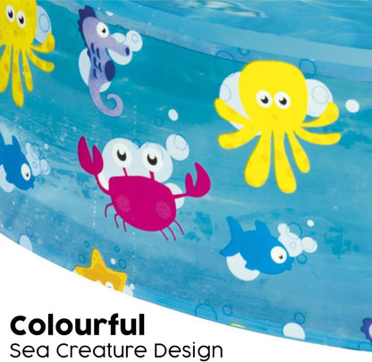 Piscina Infantil Bestway Aquatic 277L Semirígida 1,2mx25cm Multicolor Sparking Sea