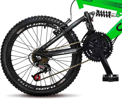 Bicicleta COLLI GPS ARO 20 AÇO CARBONO - VERDE NEON