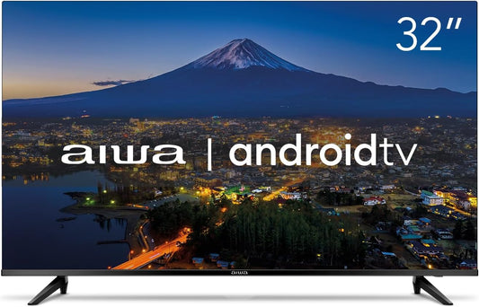 Smart TV AIWA 32” Android HD Borda Ultrafina HDR10 Dolby Áudio