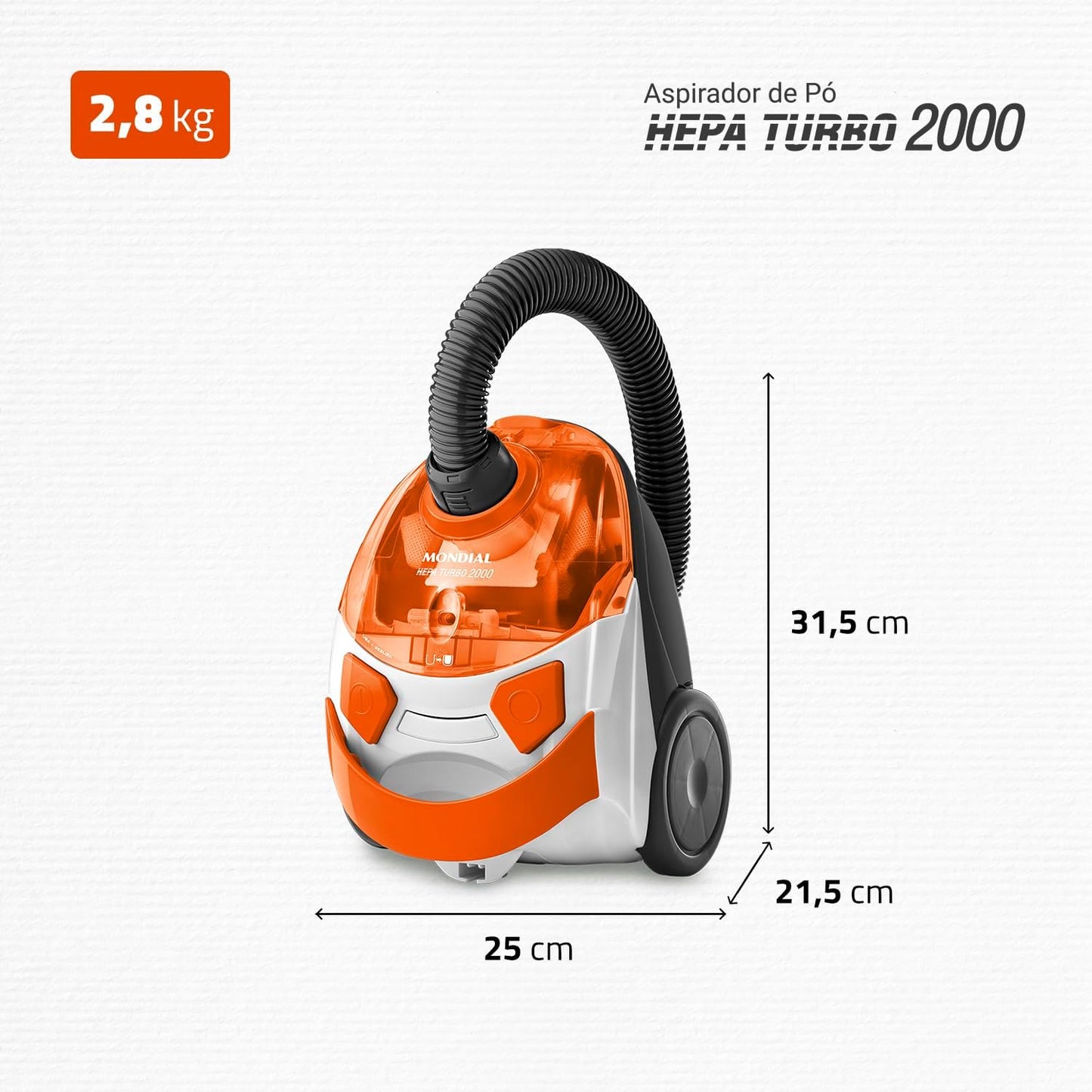 Aspirador de Pó Mondial Turbo Hepa AP-15
