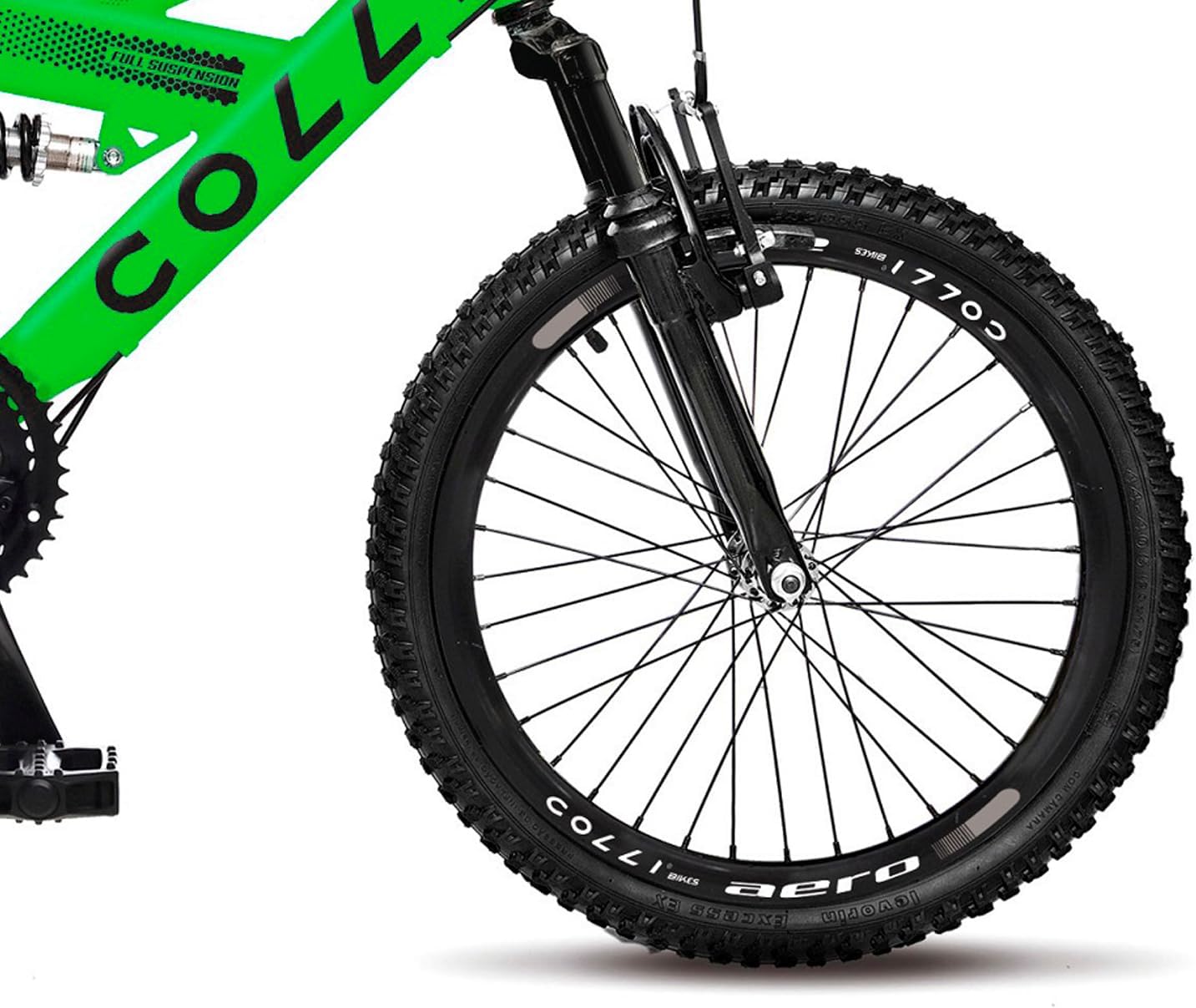 Bicicleta COLLI GPS ARO 20 AÇO CARBONO - VERDE NEON