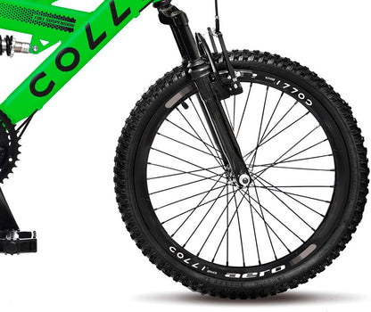 Bicicleta COLLI GPS ARO 20 AÇO CARBONO - VERDE NEON