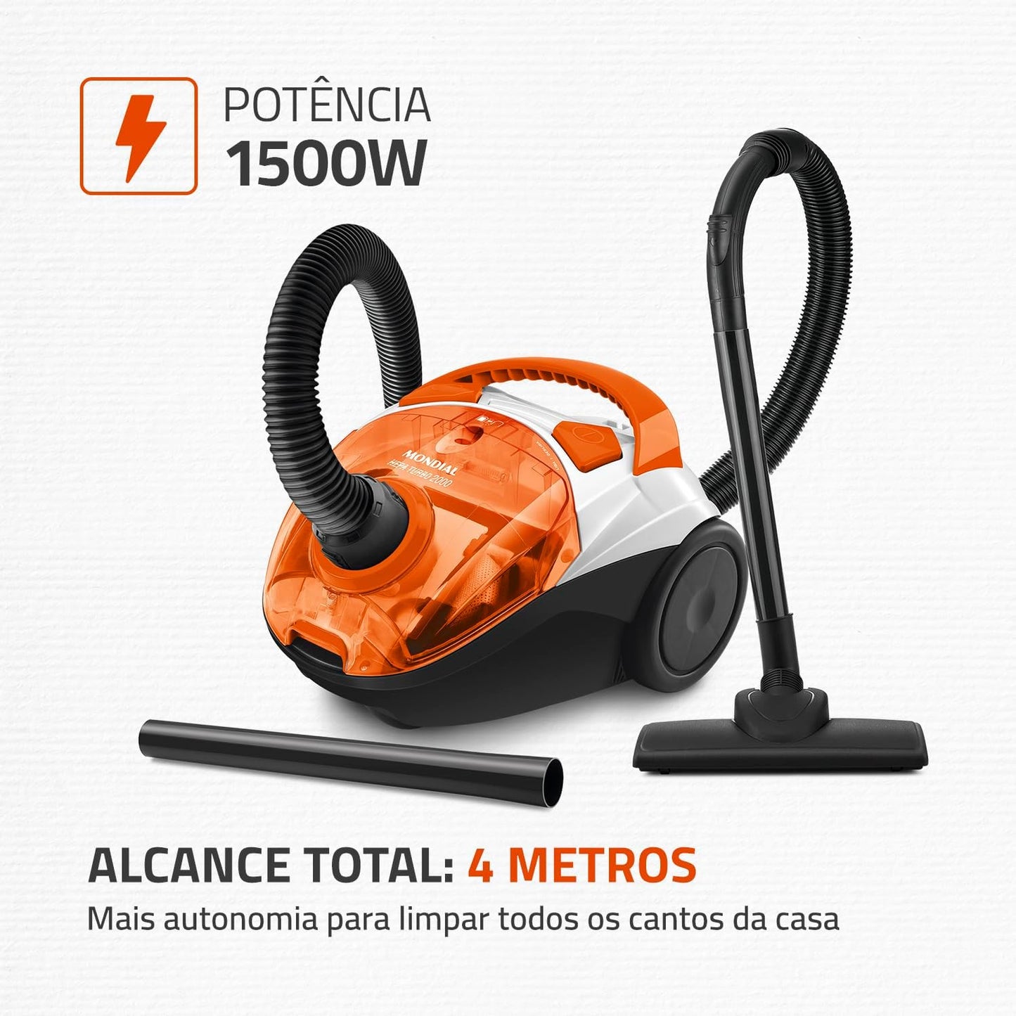 Aspirador de Pó Mondial Turbo Hepa AP-15