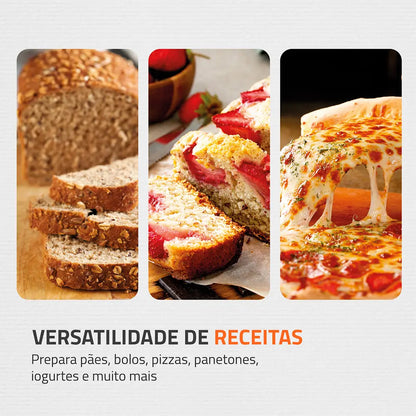 Panificadora Mondial Master Bread NPF-53 700W 19 Programas Timer até 15h