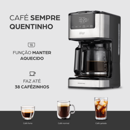 Cafeteira Elétrica Digital Aroma Programável WAP 127V