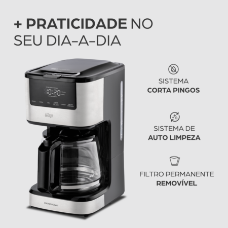 Cafeteira Elétrica Digital Aroma Programável WAP 127V