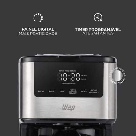 Cafeteira Elétrica Digital Aroma Programável WAP 127V
