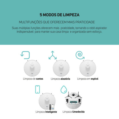 Aspirador de Pó Robô ROBOT W3000 WAP Bivolt