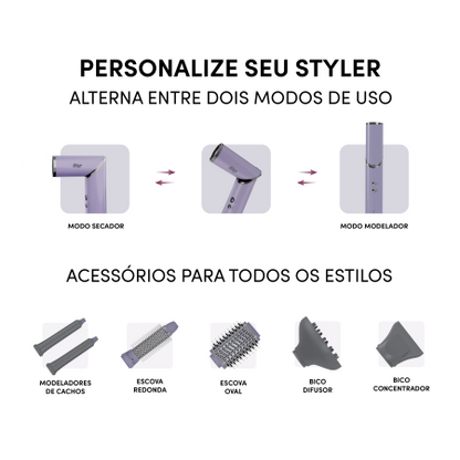 Secador e Modelador de Cabelo WAP INTENSE STYLER