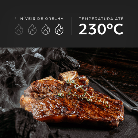 AIR FRYER BARBECUE HEAT DIGITAL 6,6L PROSDÓCIMO