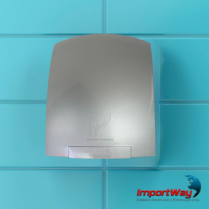 Secador de Mãos Automático Importway Sensor 127V 1500W Cinza Parede