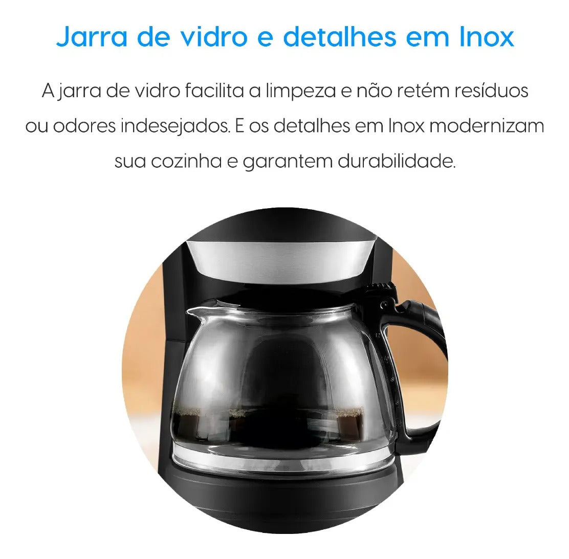 Cafeteira Elétrica Elgin Family Coffee CF300 30 Xícaras 1,2L 830W Filtro Permanente