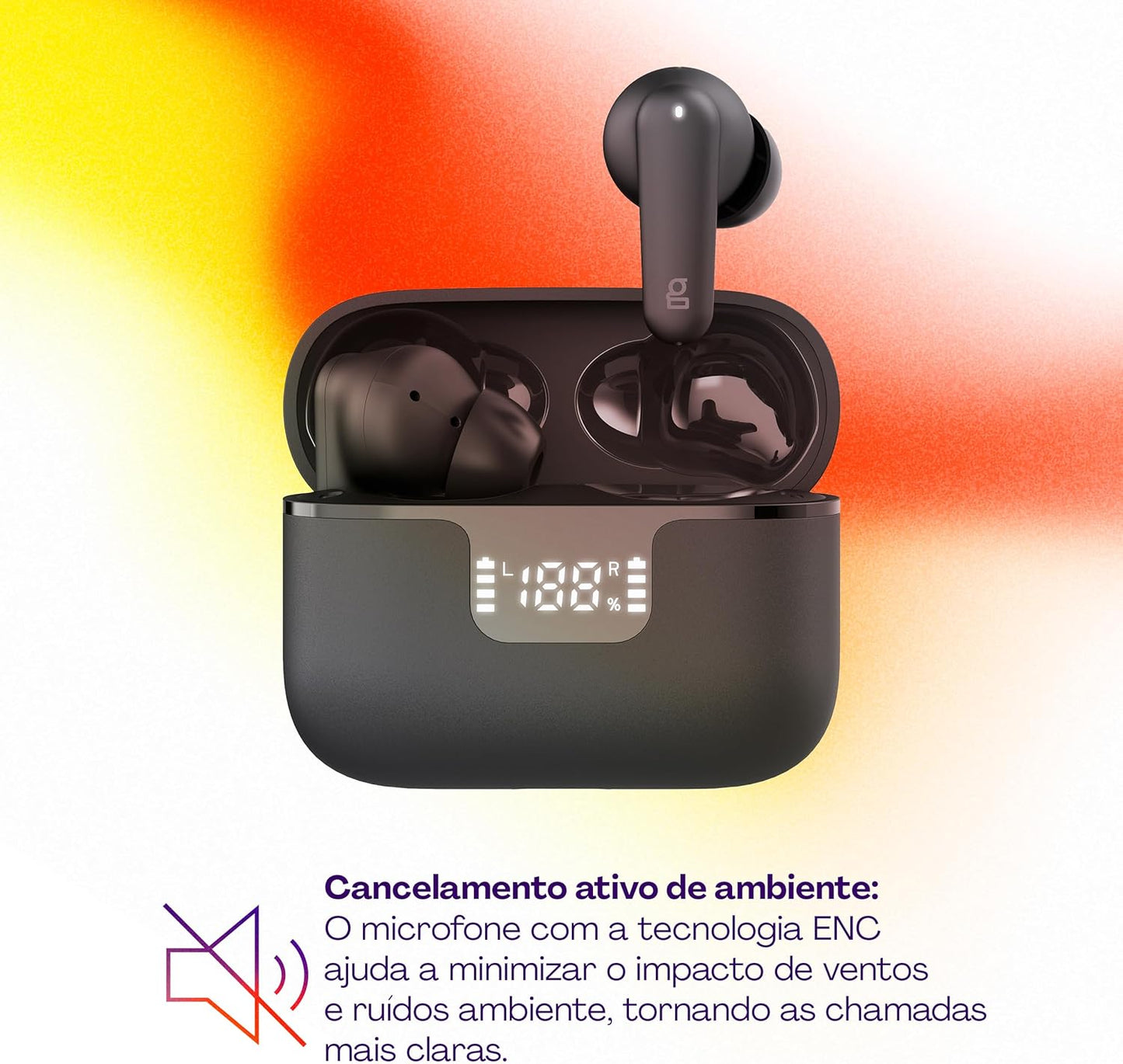Fone de Ouvido Geonav Bluetooth HarmonyWave