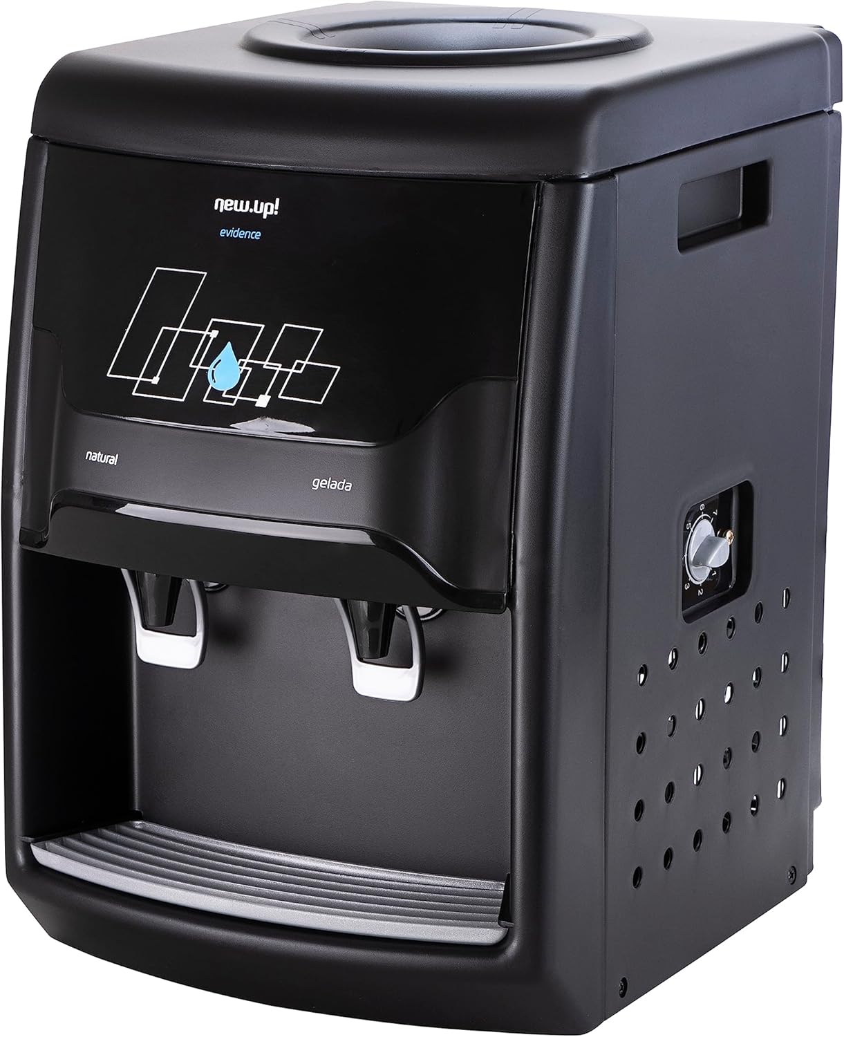 Bebedouro de Mesa Evidence Preto New.up Refrigerado