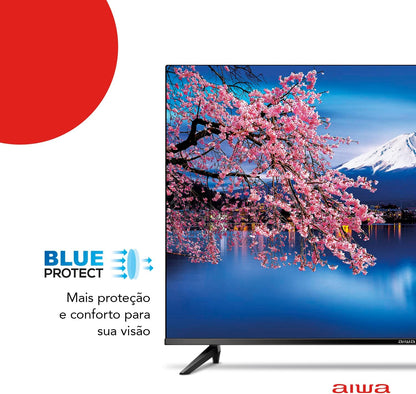 Smart TV AIWA 43” Android Full HD Borda Ultrafina HDR10 Dolby Áudio