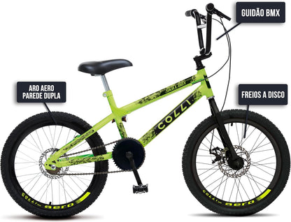 BICICLETA COLLI SKILL BOY ARO 20 - AMARELO NEON
