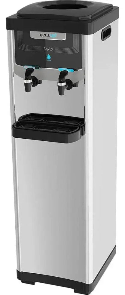 Bebedouro de Coluna New Up Max Inox 220V  Refrigerado por Compressor Água Gelada e Natural 10L e 20L