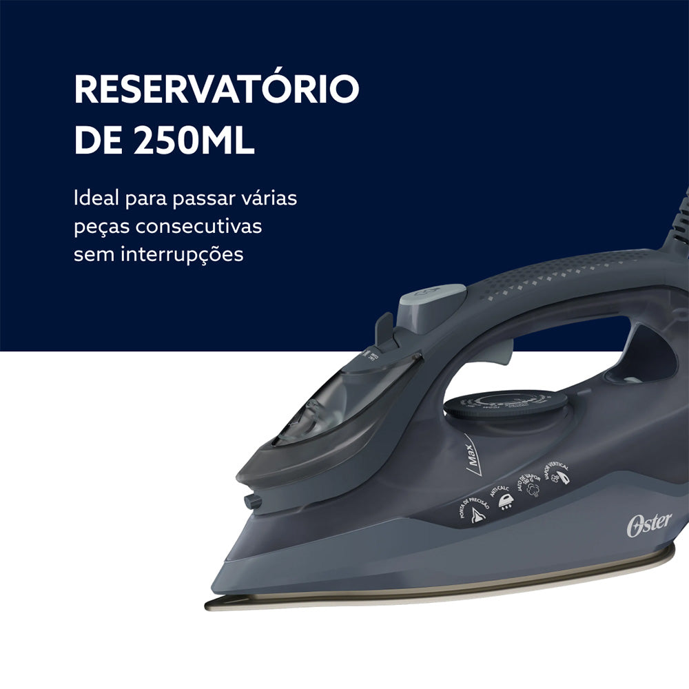 Ferro de Passar a Vapor Oster Aeroceramic 250ml com Vapor Vertical 127V