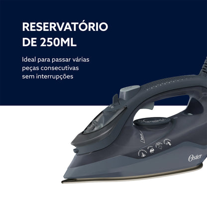 Ferro de Passar a Vapor Oster Aeroceramic 250ml com Vapor Vertical 127V