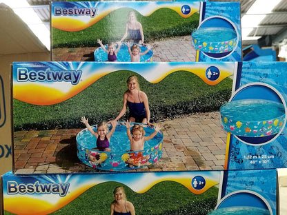 Piscina Infantil Bestway Aquatic 277L Semirígida 1,2mx25cm Multicolor Sparking Sea