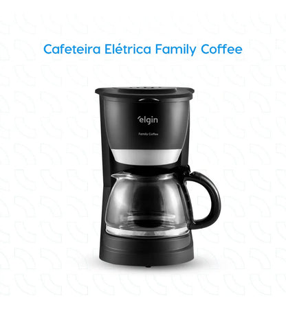 Cafeteira Elétrica Elgin Family Coffee CF300 30 Xícaras 1,2L 830W Filtro Permanente