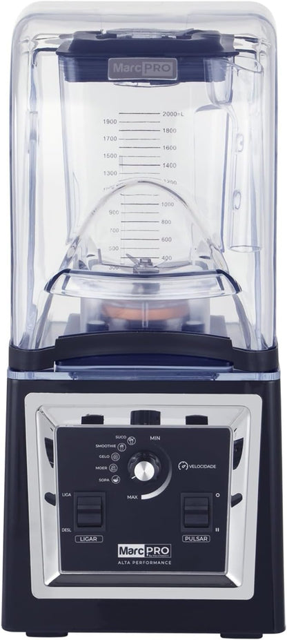 Blender Liquidificador Smart II MarcPro HS-8003F 2L 1500W 220V com Abafador de Ruído Painel Digital