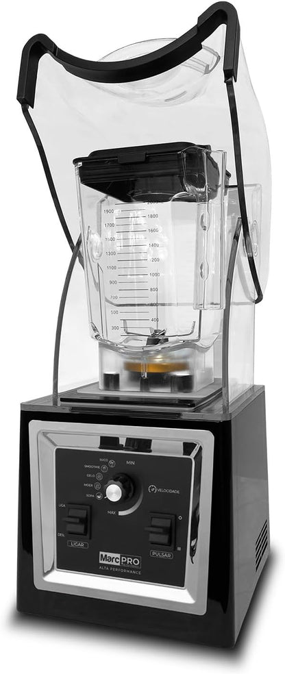 Blender Liquidificador Smart II MarcPro HS-8003F 2L 1500W 220V com Abafador de Ruído Painel Digital