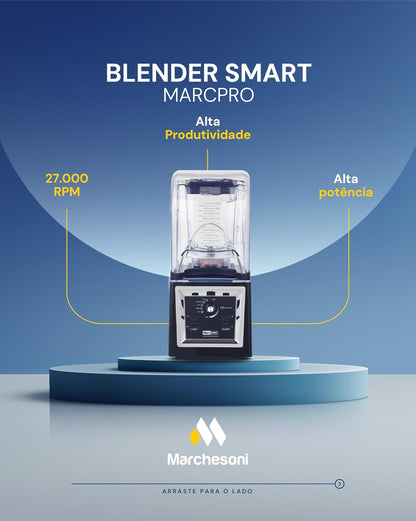 Blender Liquidificador Smart II MarcPro HS-8003F 2L 1500W 220V com Abafador de Ruído Painel Digital