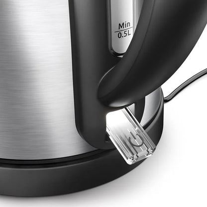 Chaleira Elétrica Dako 1,7L Inox 1200W com Desligamento Automático + Base Giratória 360°