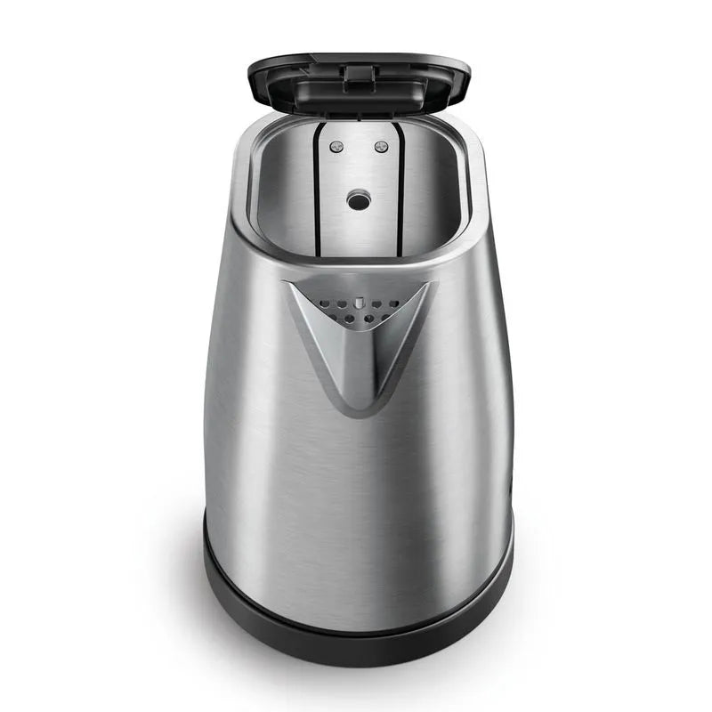 Chaleira Elétrica Dako 1,7L Inox 1200W com Desligamento Automático + Base Giratória 360°