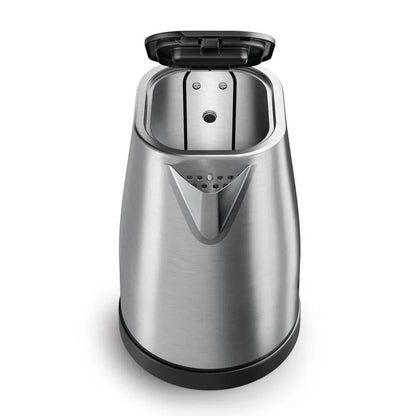 Chaleira Elétrica Dako 1,7L Inox 1200W com Desligamento Automático + Base Giratória 360°