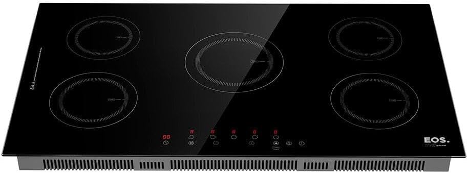 Cooktop de Indução EOS ECI05EP 5 Bocas 90cm 9500W 220V Preto Painel Touch Freezone
