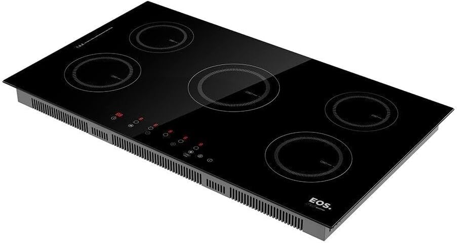 Cooktop de Indução EOS ECI05EP 5 Bocas 90cm 9500W 220V Preto Painel Touch Freezone