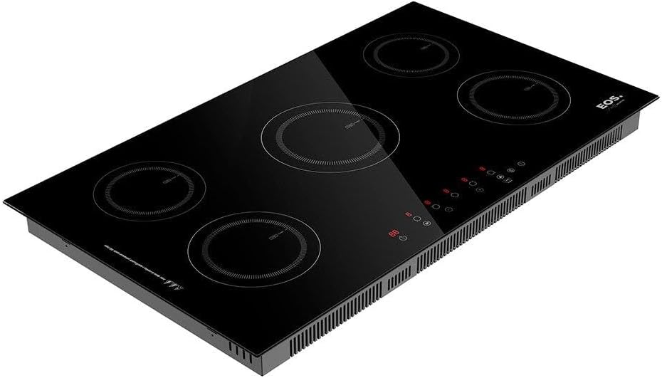 Cooktop de Indução EOS ECI05EP 5 Bocas 90cm 9500W 220V Preto Painel Touch Freezone