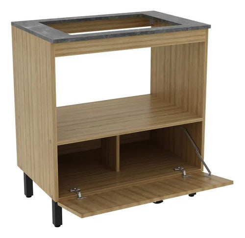 Balcão De Cozinha Para Cooktop 75 Cm 1 Porta Bl3315