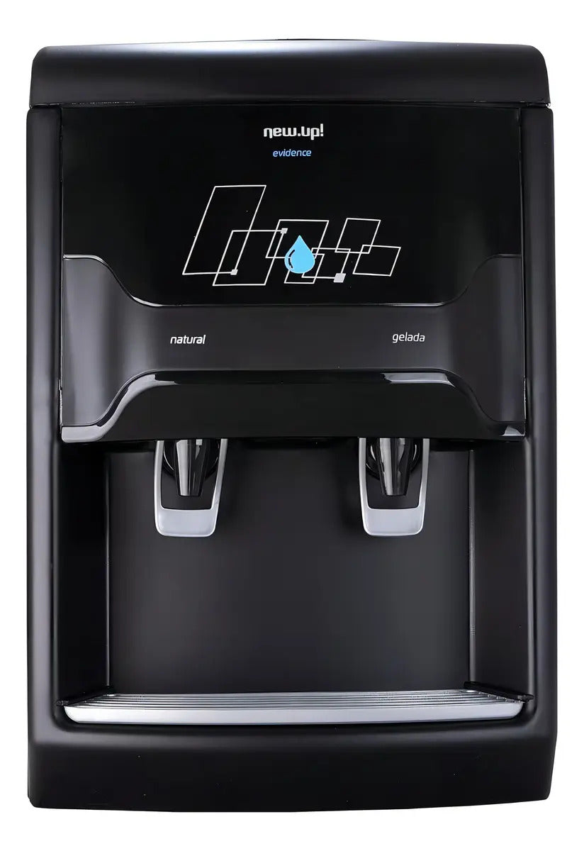 Purificador de Água New Pure PNEP1 127V e 220V Preto Água Natural e Gelada com Compressor