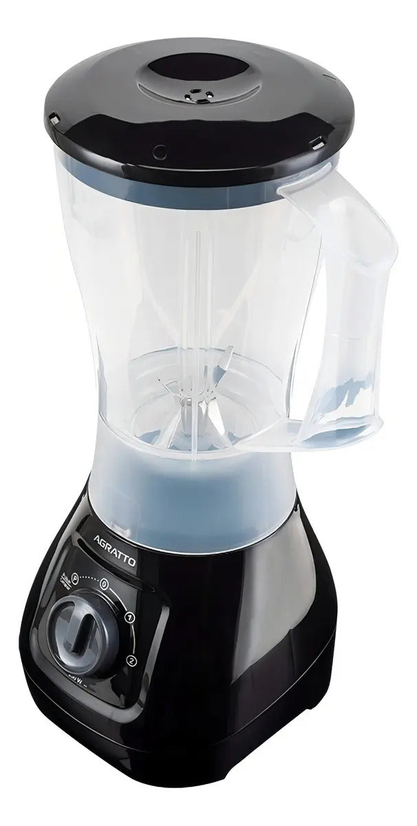 Liquidificador Agratto Forza LQLF-02 1,5L 850W 220V 2 Velocidades Função Pulsar Preto Leitoso