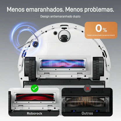 Robô Aspirador Roborock Q10 VF+ Branco 127V com Mop VibraRise 2.0 Doca Autoesvaziável Mapeamento Inteligente Wi-Fi