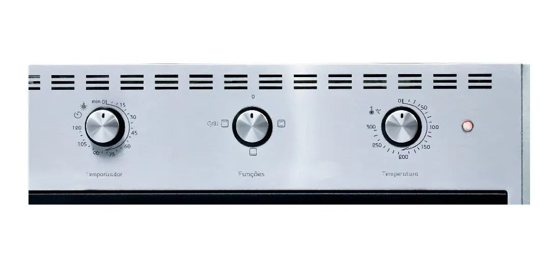 Forno Elétrico de Embutir Fogatti E60 Inox 60L 127V Grill Timer 120 Minutos Easy Clean