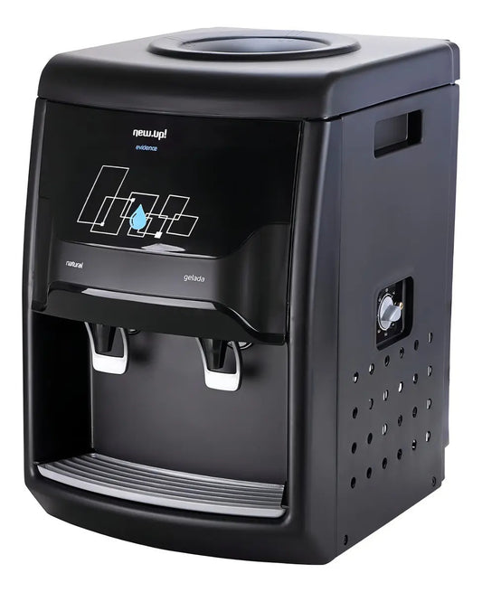 Purificador de Água New Pure PNEP1 127V e 220V Preto Água Natural e Gelada com Compressor