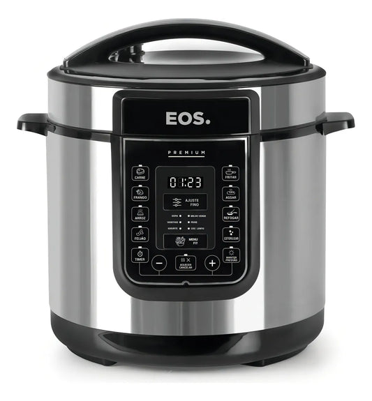 Panela De Pressão Elétrica Multiuso Digital Inox 6L EOS 127V