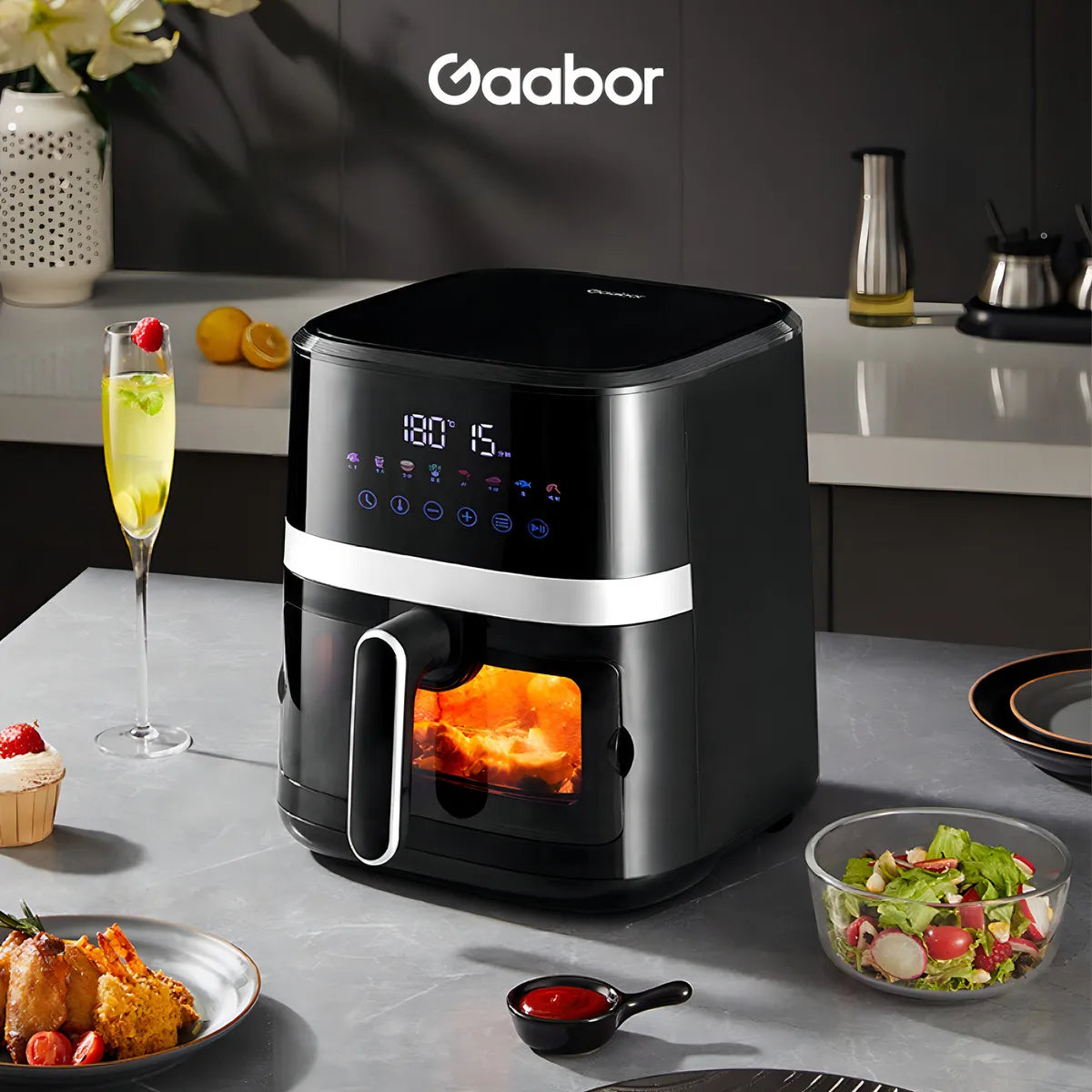 AirFryer Digital Touch Lume 5.5L Gaabor