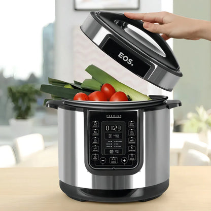 Panela De Pressão Elétrica Multiuso Digital Inox 6L EOS 127V