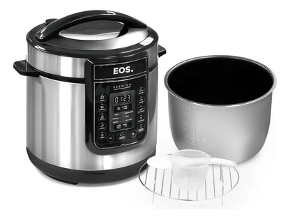 Panela De Pressão Elétrica Multiuso Digital Inox 6L EOS 127V