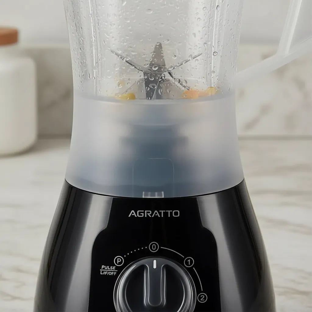 Liquidificador Agratto Forza LQLF-02 1,5L 850W 220V 2 Velocidades Função Pulsar Preto Leitoso