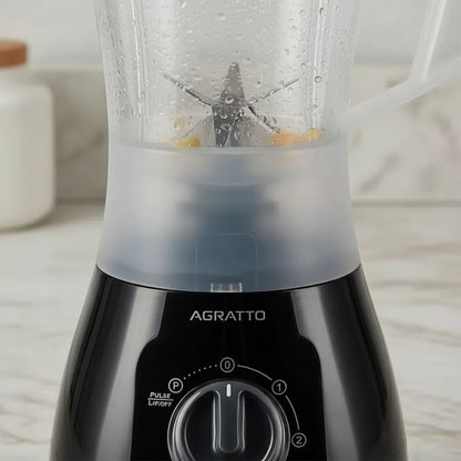 Liquidificador Agratto Forza LQLF-02 1,5L 850W 220V 2 Velocidades Função Pulsar Preto Leitoso